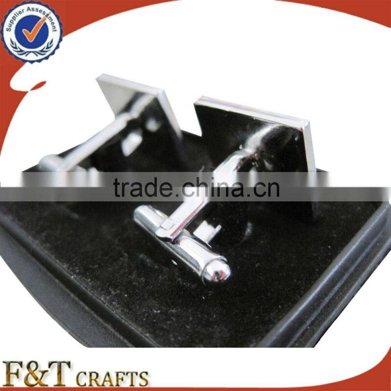 New style hot sales plating nickle pro-enamel cufflink/cufflink manufacturer/metal cufflink