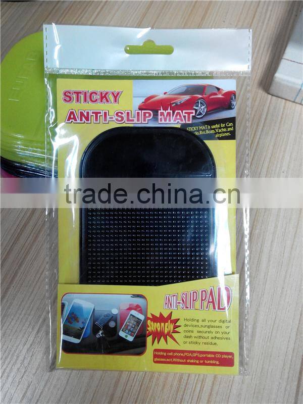 Pu Car Sticky Pad/Mobile phone anti-slip mat/silicone car non-slip sticky Mat