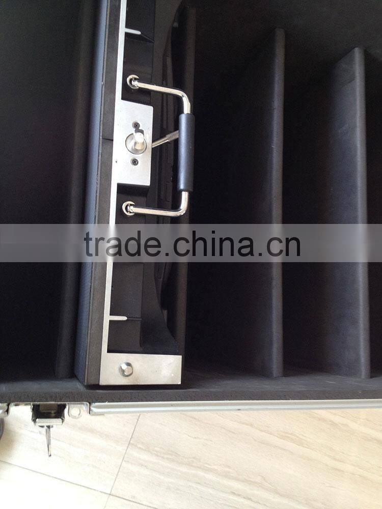 Lockable aluminum tool box flight case
