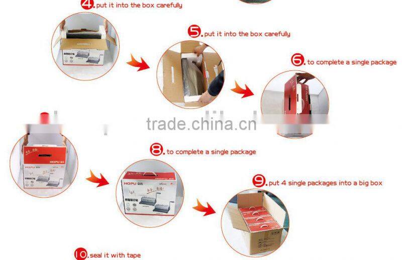 Popular single handle paper perforating machine for A4 from Hopu China
