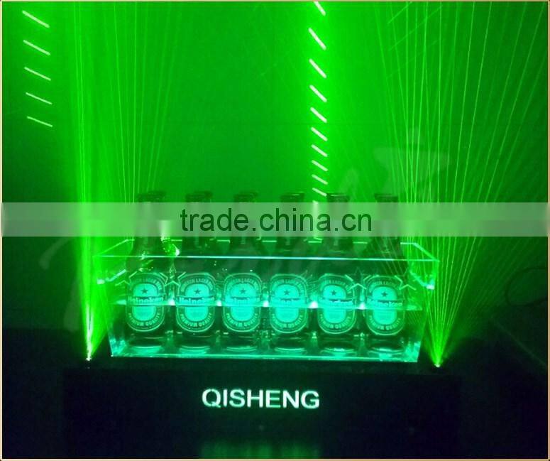 2016 LED laser beer bottle ice bucket bottle glorifier diaplay stand