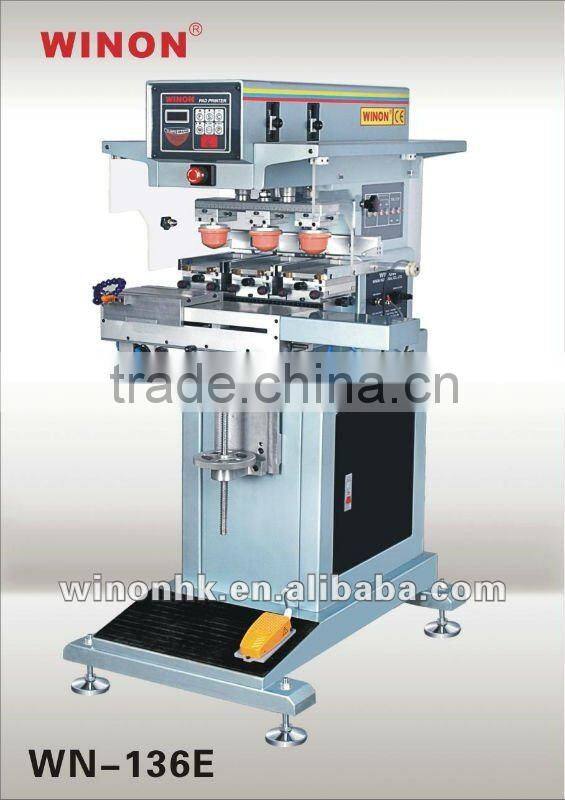 WN-136E WINON Multi Three Color Inkcup Pad Printing Machine