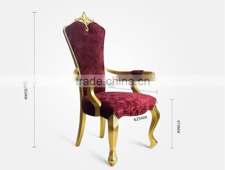 2016 hot seller Solid wood Fabric Dining chair Y361