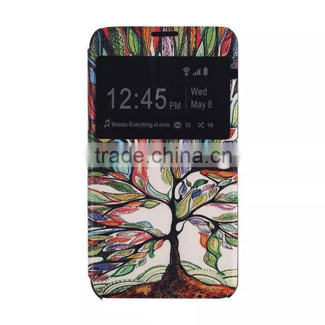 PU sublimation print custom cell phone case for SONY E4 edge