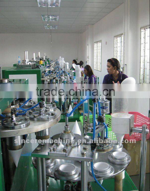 automatic water cone cup curling machine