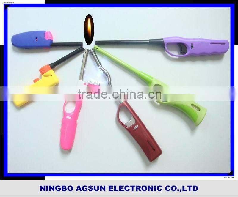 refillable bbq lighter with hook/ gas stove lighter/ piezo igniter/ bbq lighter JZDD-26A