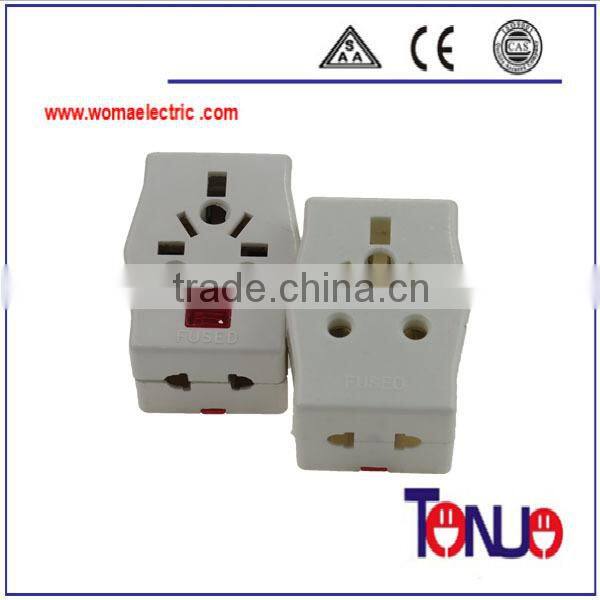 13A universal multi travel pulg adapter