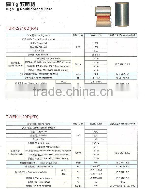 Copper clad laminate pcb board