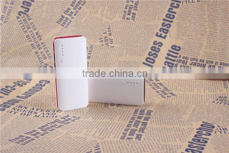 fashionalbe 5V/1A 5V/2.1A dual output power bank for hp