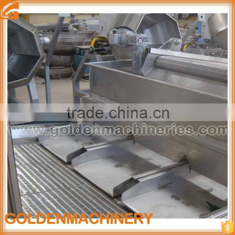 Hot Sale Walnut Frying Machine Nut Snacks Oil Fryer Production