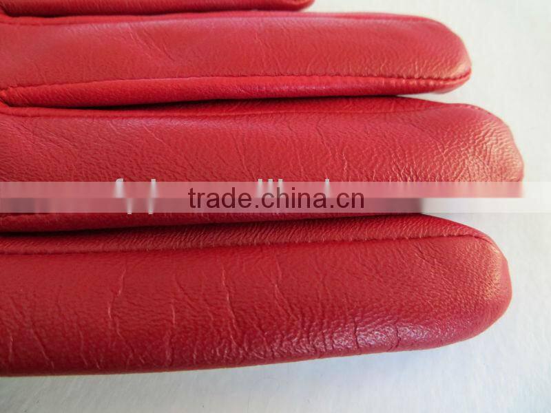 New Fashion short Leather Gloves for ladies hot sale