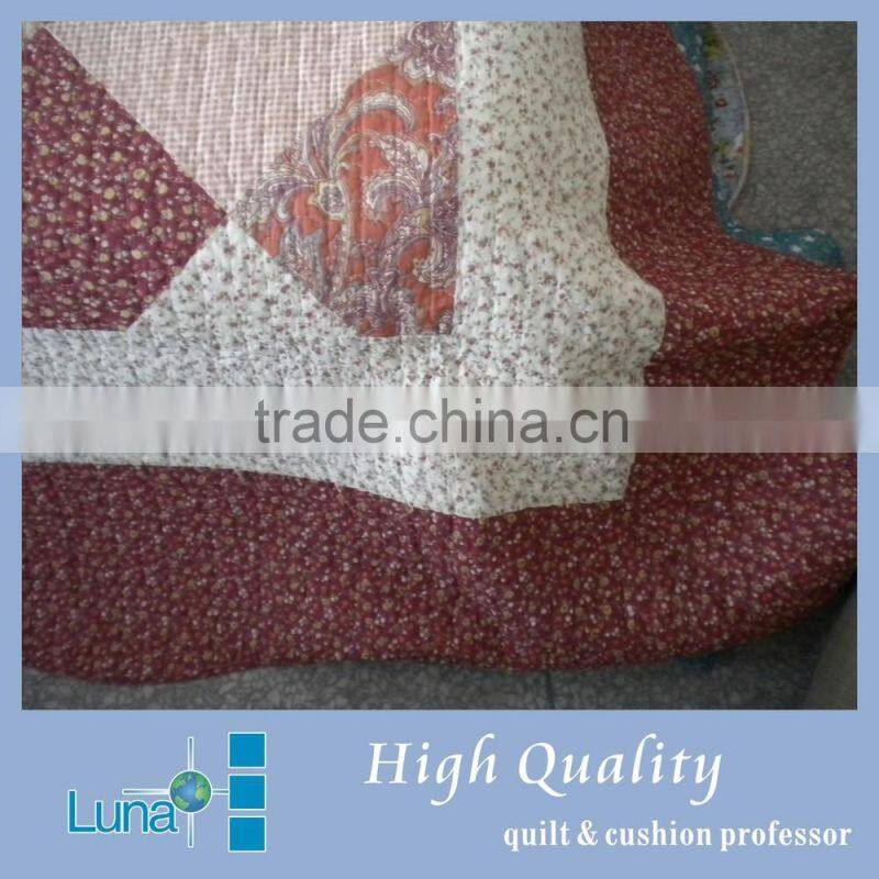 Patchwork kantha quilt cover set D 012