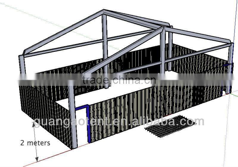 10x5m Aluminum Frame ABS Soild Wall Marquee Warehouse Tent