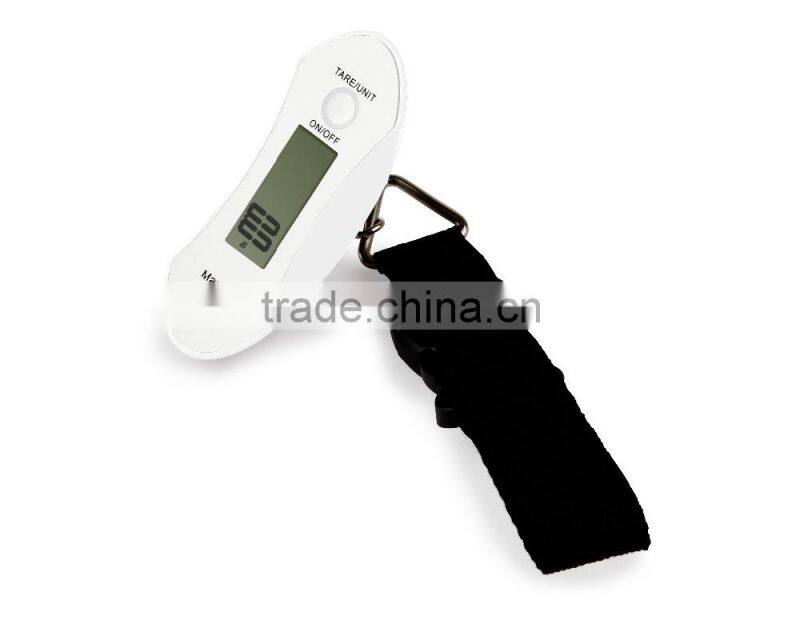 40kg portable digital electronic luggage with belt scale for travel made from ABS plastic and stainless