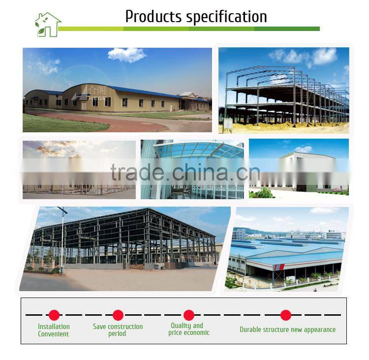 light steel structure building for warehouse and workshop
