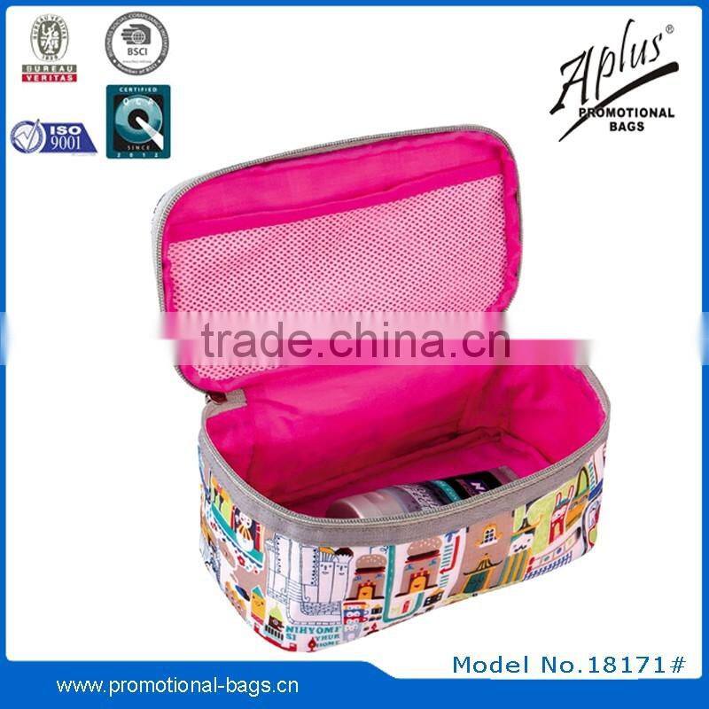 personalized travel cosmetic bag with handle
