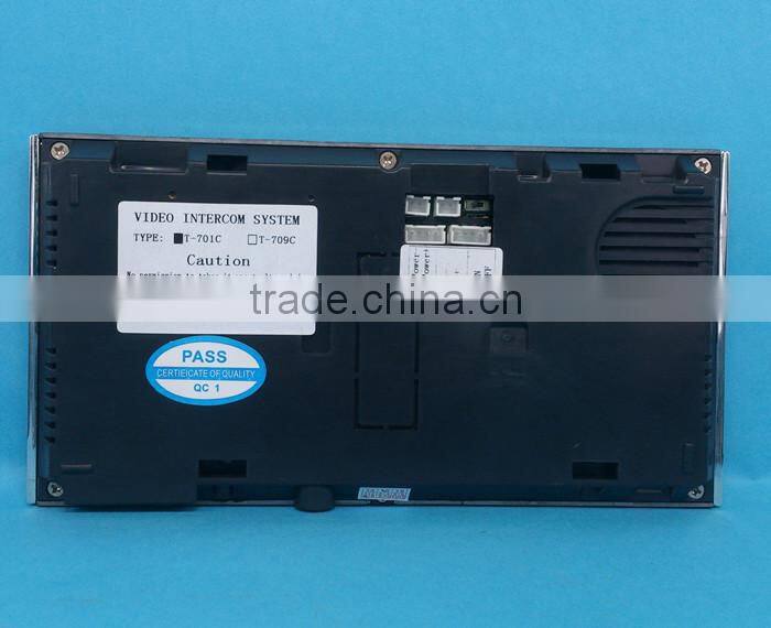 7 inch 220v Power and CMOS OR CCD Camera cheap apartments wired video intercom door phone ring doorbell video