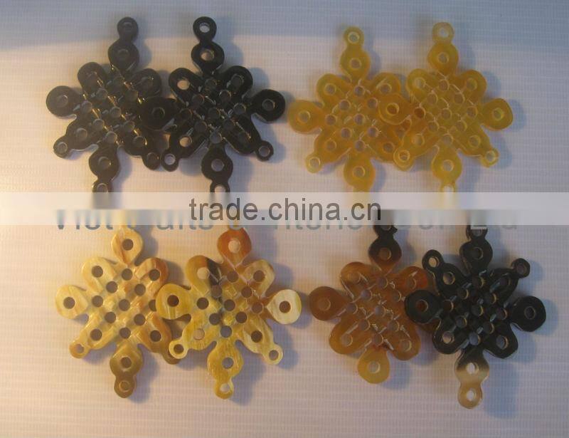 Buffalo horn elements for making jewelry, earring, pendant...