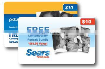 PVC discount shopping card/ discount card printing service