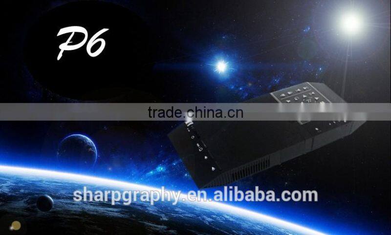 Wholesale 2016 New Mini High Resolution 3D DLP Powerful Short Throw Projector P6 Tractable Ceiling Lift Projectors Mount