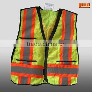 hi visibility reflective safety jacket