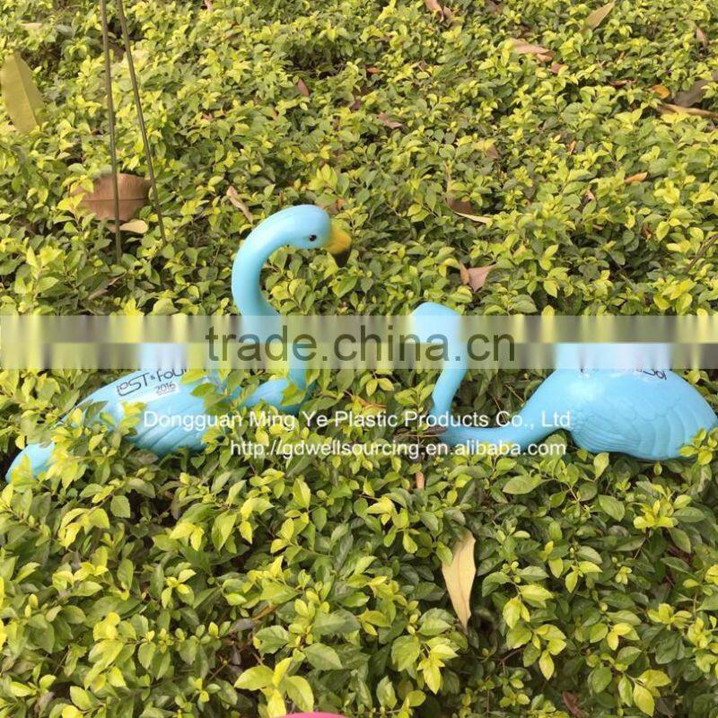 Plastic Blue flamingo Figurine Garden Ornaments garden yard lawn art ornament wedding ceremony decoration with 31" height