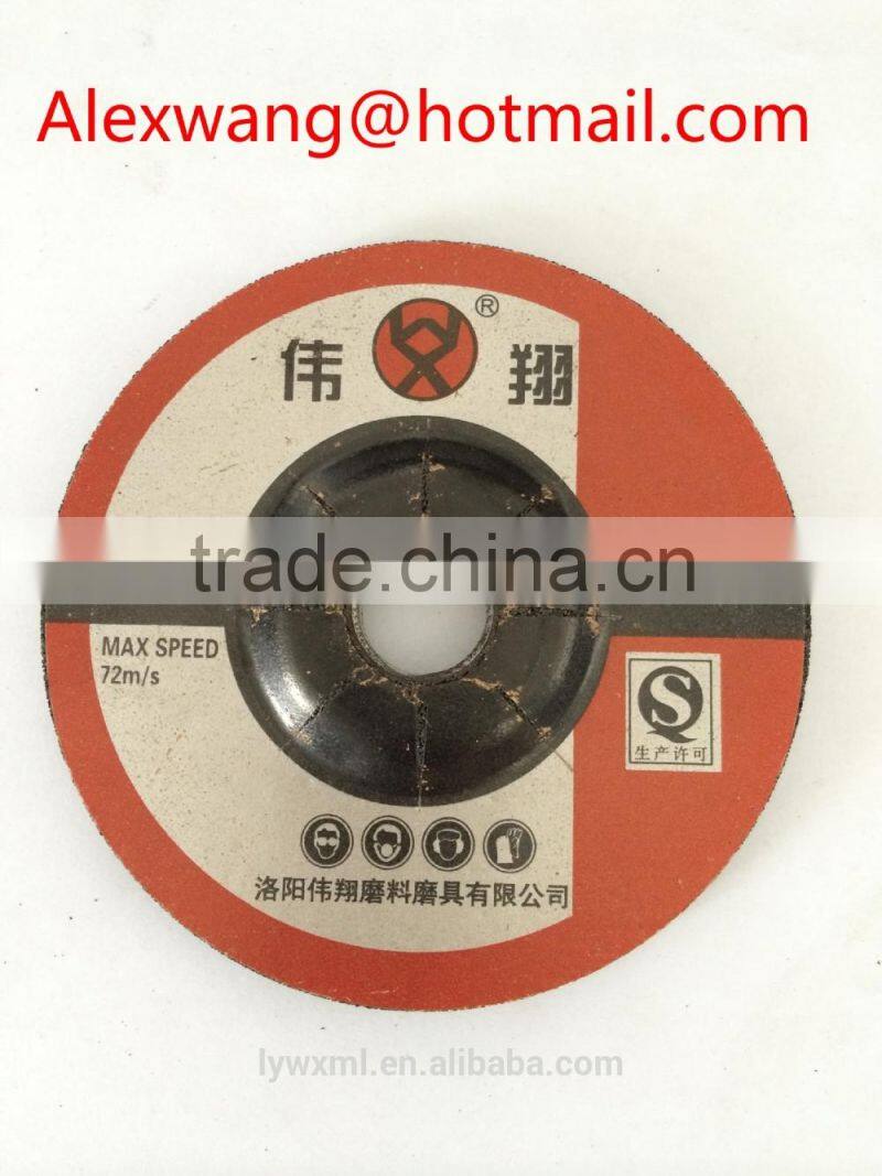 6'' resin bond grinding wheel/disc for stainless steel used