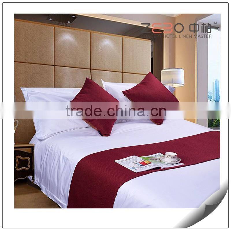 NANTONG MANUFACTURE HOTEL SATIN STITCH 100COTTON WHITE DUVET COVER