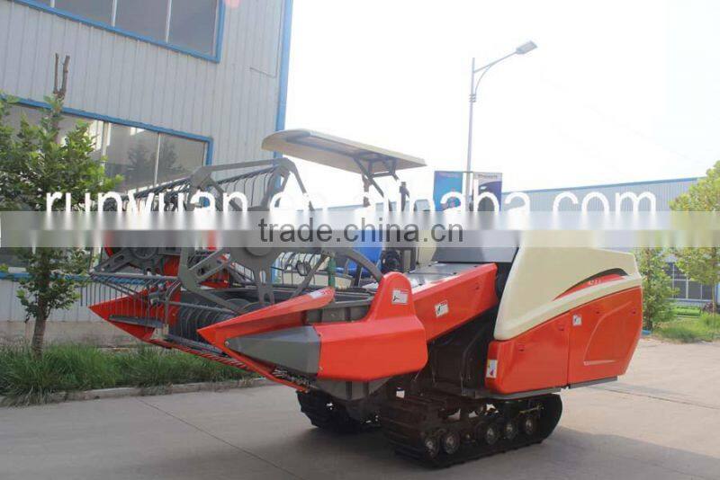 double thresher rice combine harvester 4LZ-2.3 big grain tank