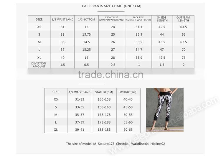 Popular soft and thin high class 70% Polyester 30% spandex yoga pants