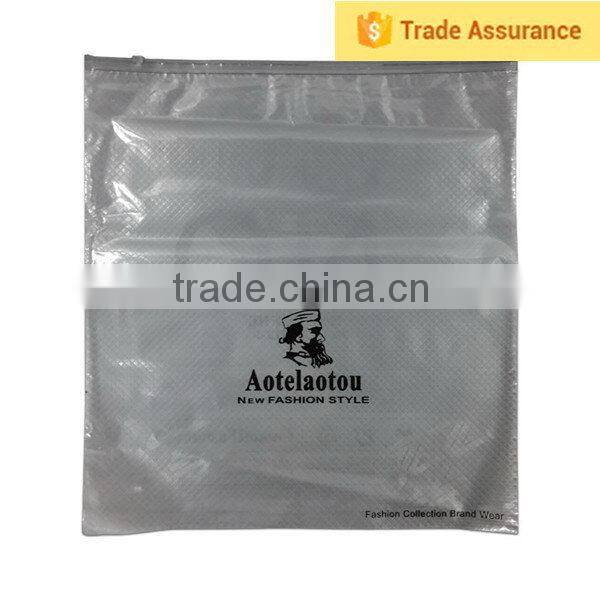 2016 promotional products Easy To Take And Use printing zipper bag for garment