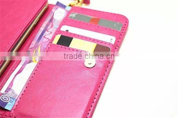 Wrislet Bag Clutch Wallet Case Cover skin Card Cash Slot Pouch For Lenovo a808