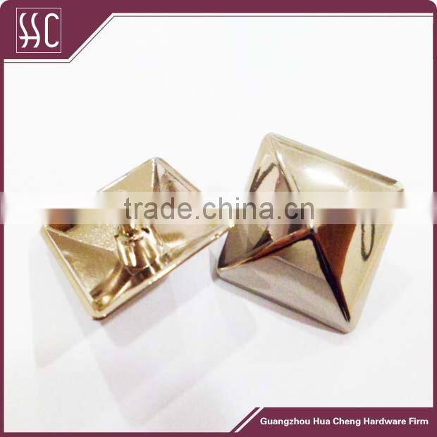 square nail for handbag, rivet snap fastener bag accessory