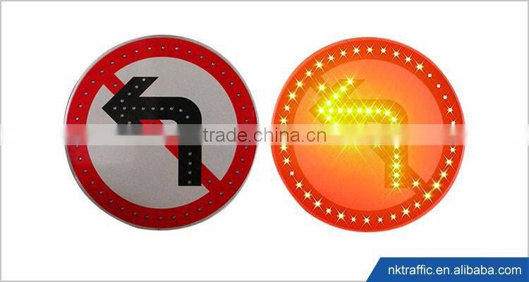 2016 Hot-sale Aluminium, Galvanized sheet solar powered LED traffic sign light