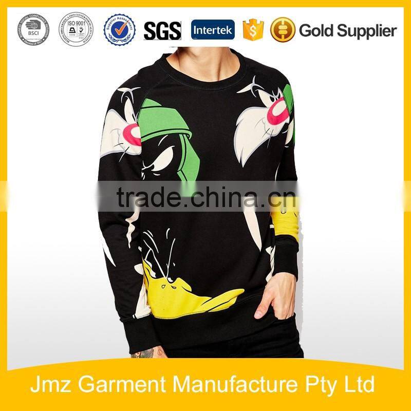 Cotton fabric sweatshirt wholesale sweats sublimation print