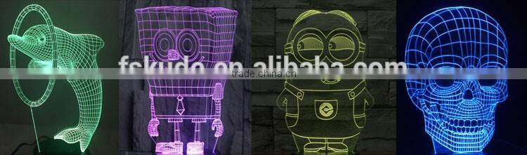 Ferris Wheel 3D Control Night 7 Colors Change USB LED Desk Table Light Lamp