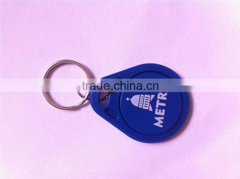 Factory Price RFID ABS key tag/plastic keyfob/NFC key tag made in China