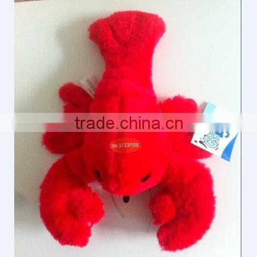 Marine life plush fish toy with squeaker