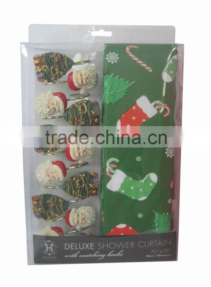 Christmas shower curtain ,bath curtain,peva shower curtain
