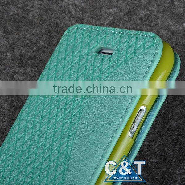 C&T Premium PU Leather Wallet Pouch Flip Case Cover for Nokia Lumia 535