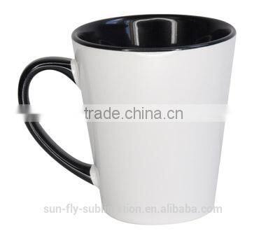 12oz Inner & Rim Color Mug/ Inner printed Mug/ Colorful mug for promotion/ Mug for coffee/ Mug for ADs