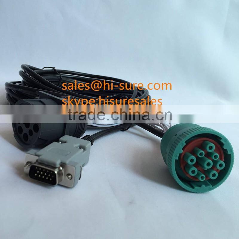 Deutsch 9pin green connectorJ1939P to D-SUB 15P connector & J1939S cable