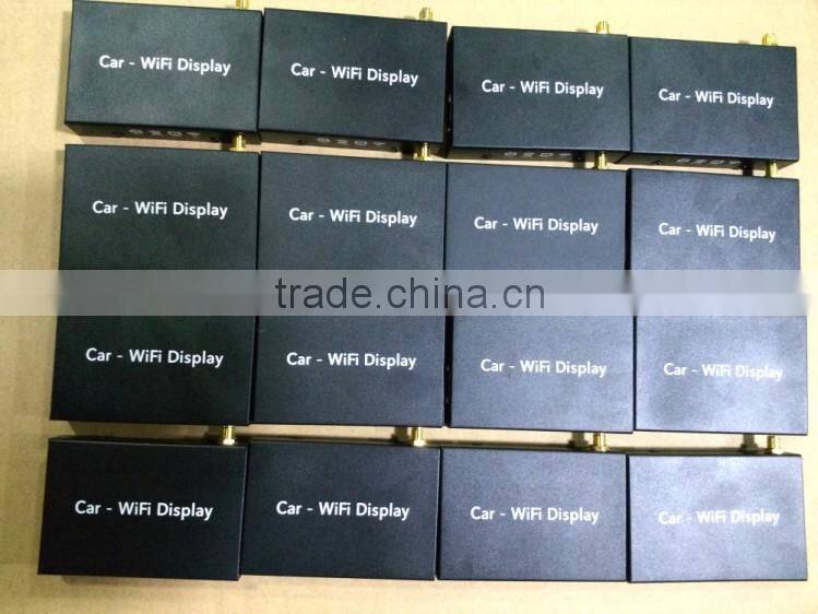 Car Wifi Miorror Link Box Mirror cast Airplay for HDMI CVBS AV Car GPS work with iOS9/iOS 9.1 Windows WIDI