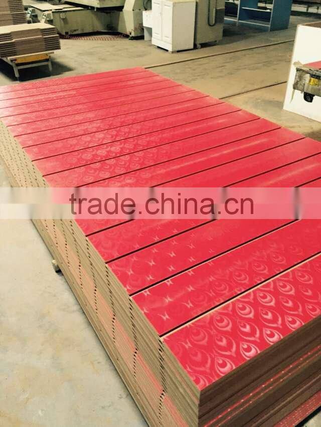 New design melamine slotted MDF board /slotwall MDF