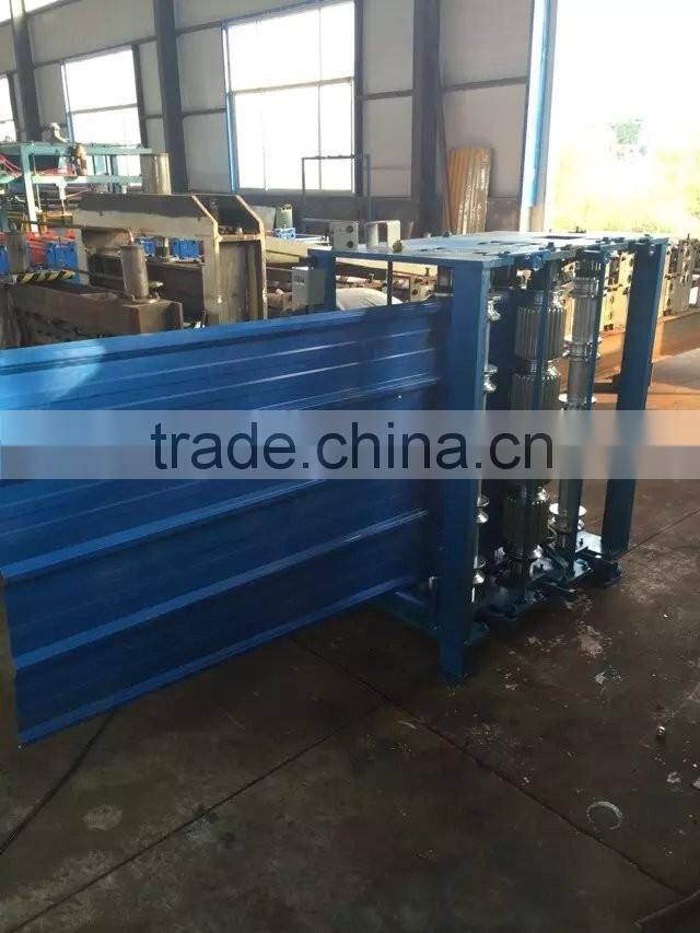 Round Metal Sheet Roof Roller Roof Sheet Crimped Tile Making Machine , Metal Roof Panel Bend Machine