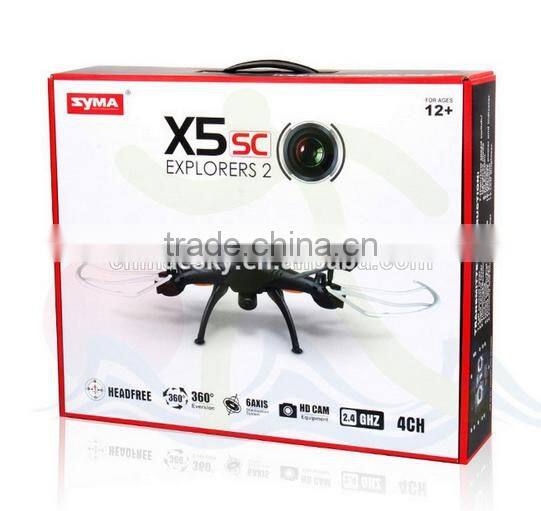 2016 best selling !!! Market New Arrival SYMA X5SC Quadcopter 2.4G 4CH 6-Axis Drone with Camera 2.0 MP Quadcopter factory price