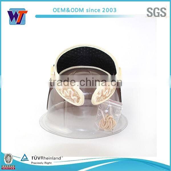 Outdoor plastic sun visor hat sun visors large visor cap