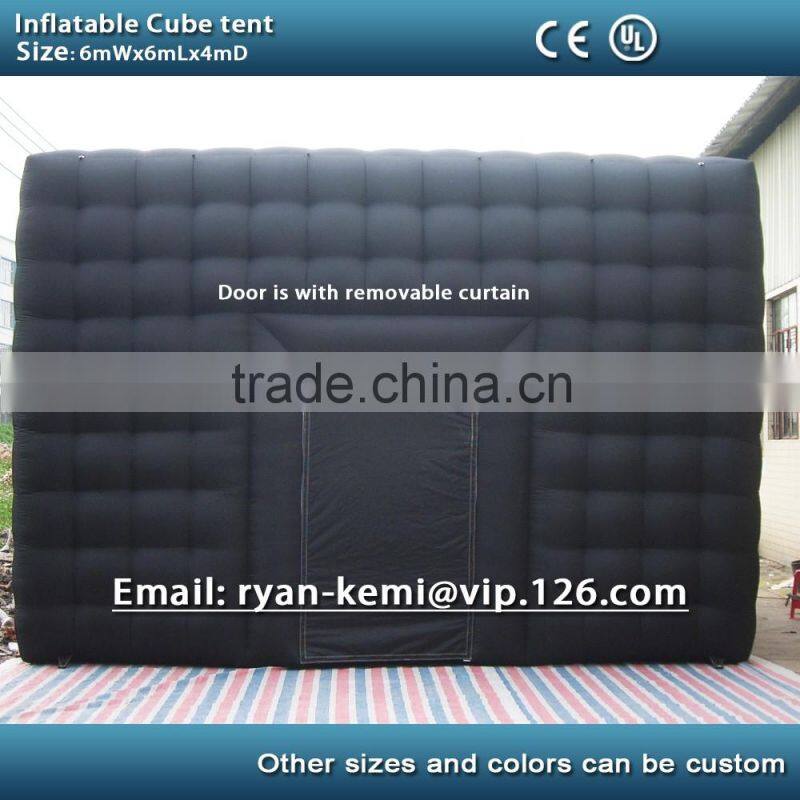 6m black inflatable cube tent outdoor inflatable party tent inflatable tent china large inflatable event tent