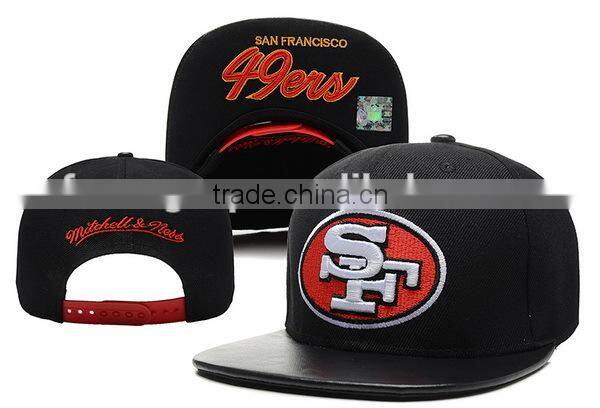 embroidered checked snapback hat