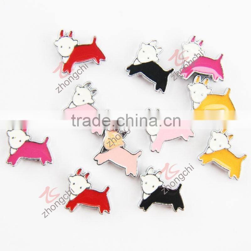 zinc alloy material metal enamel goat charm (JP08)